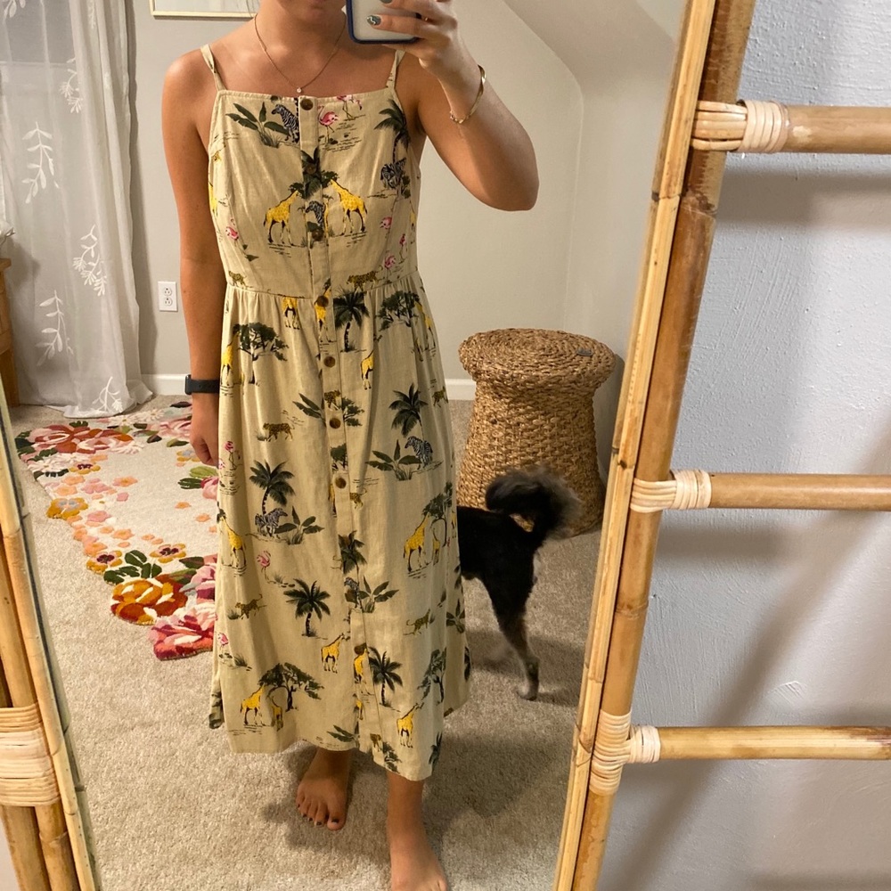 Jungle midi dress